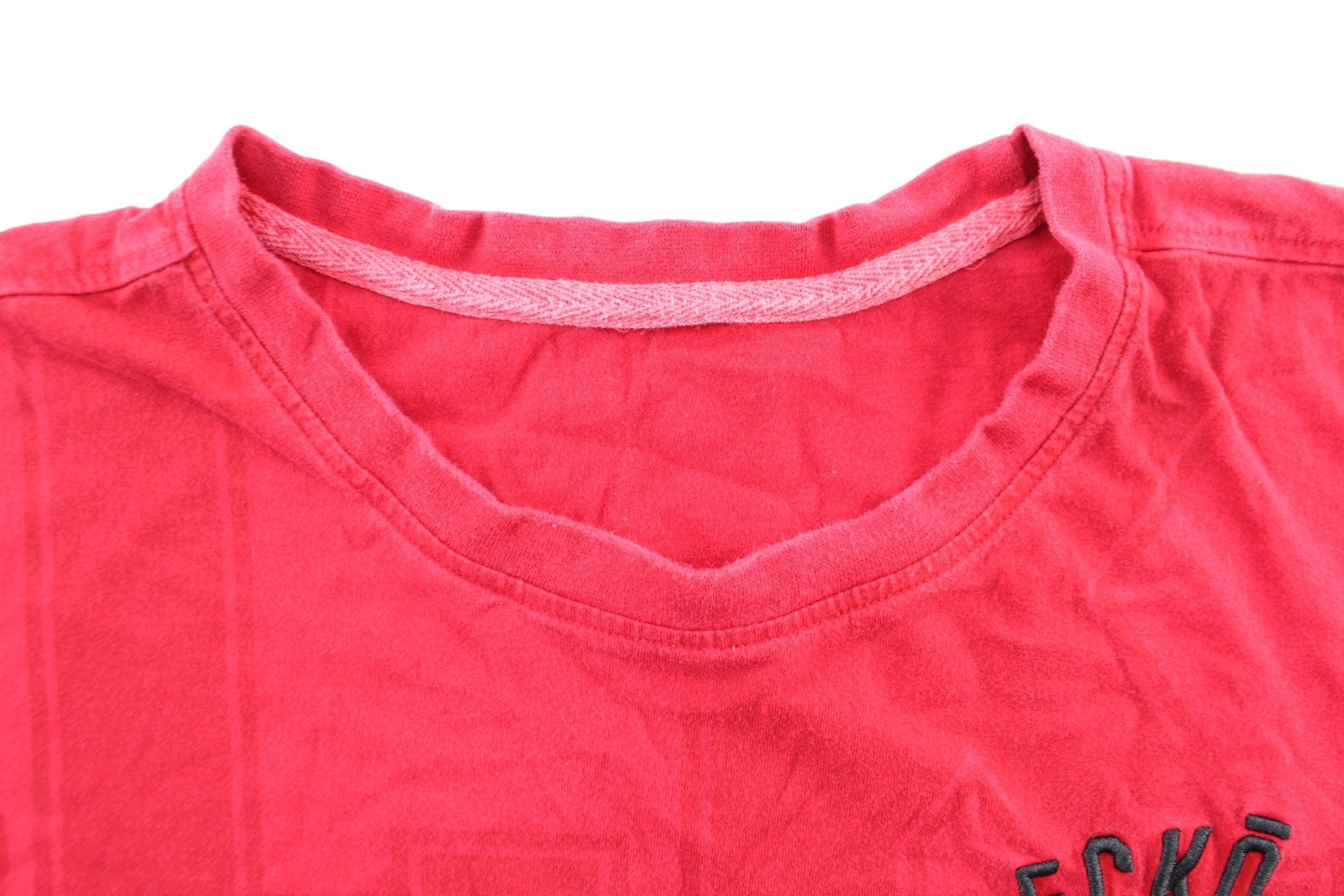 Y2K Ecko Unltd. Embroidered Red T - Shirt - ThriftedThreads.com