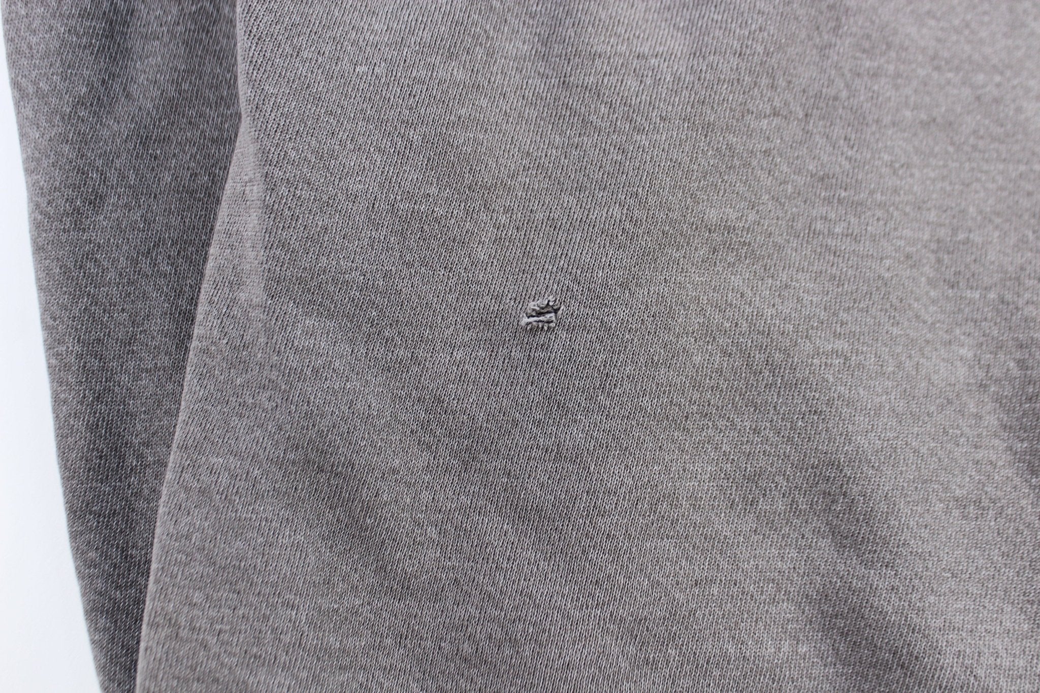 Y2K Nike Center Swoosh Logo Grey Pullover Hoodie - ThriftedThreads.com