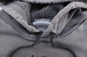 Y2K Nike Embroidered Center Swoosh Logo Grey Pullover Hoodie - ThriftedThreads.com