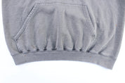 Y2K Nike Embroidered Center Swoosh Logo Grey Pullover Hoodie - ThriftedThreads.com