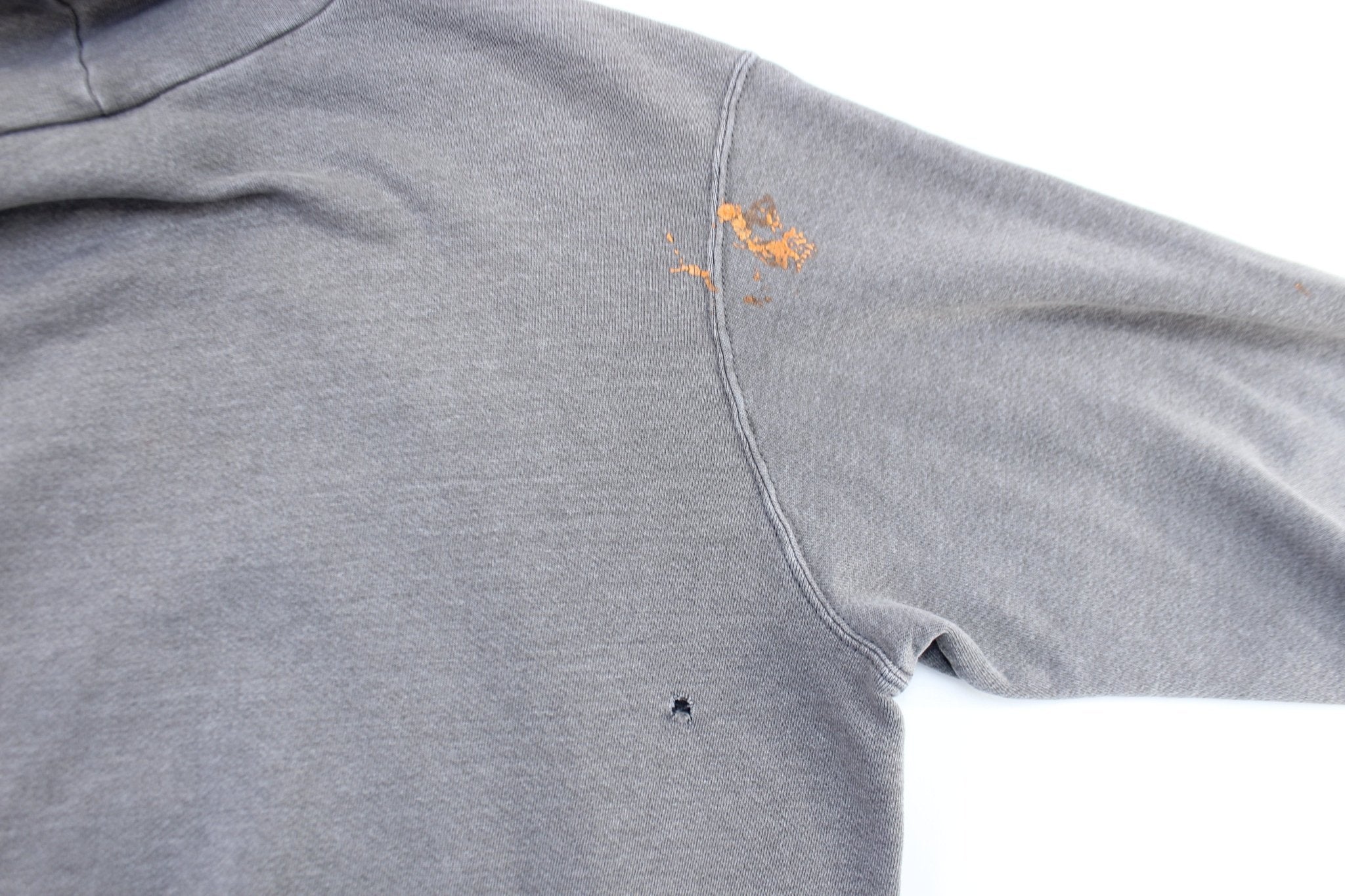 Y2K Nike Embroidered Center Swoosh Logo Grey Pullover Hoodie - ThriftedThreads.com