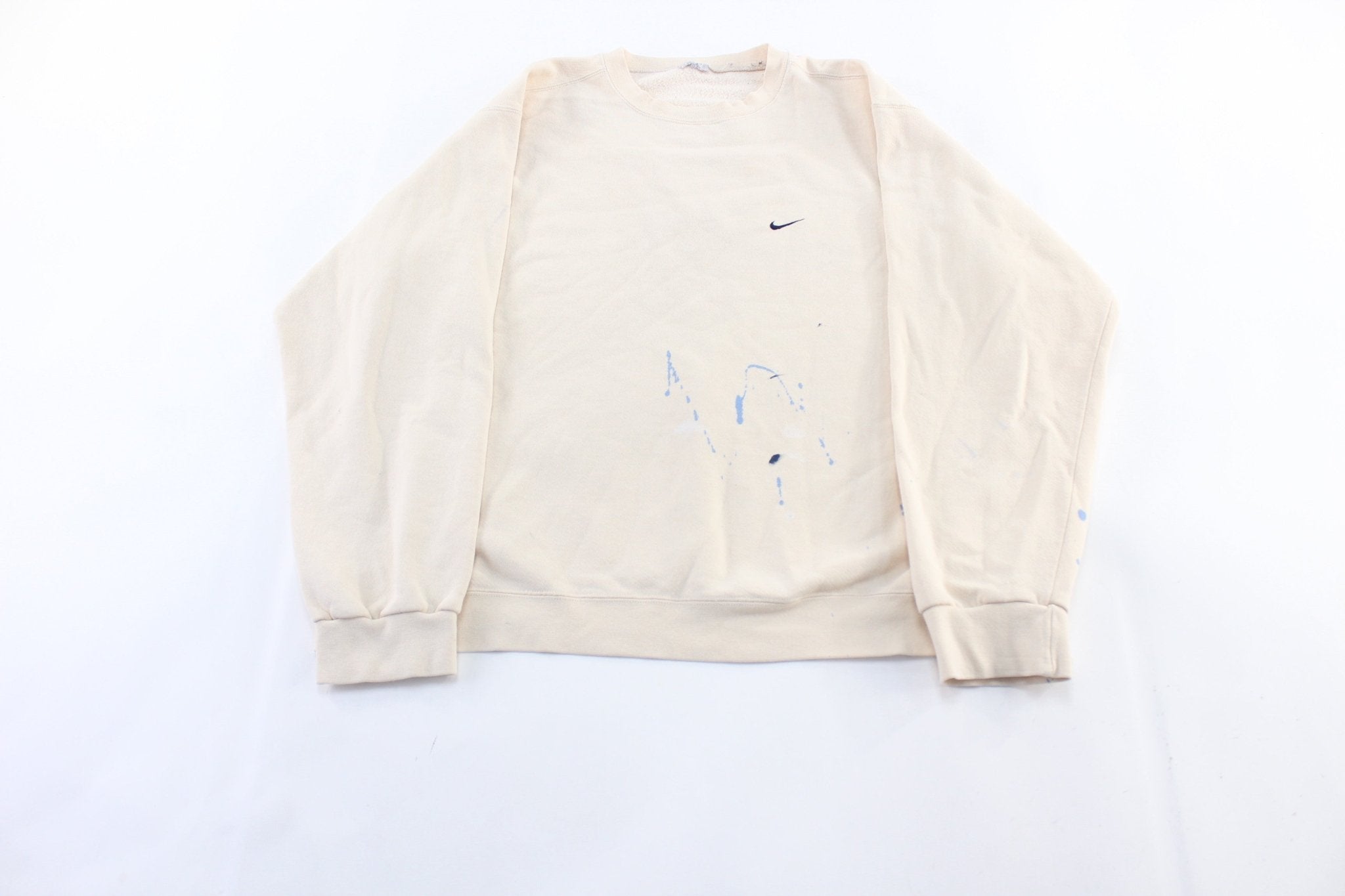 Y2K Nike Embroidered Logo Cream Sweatshirt – - Main Image