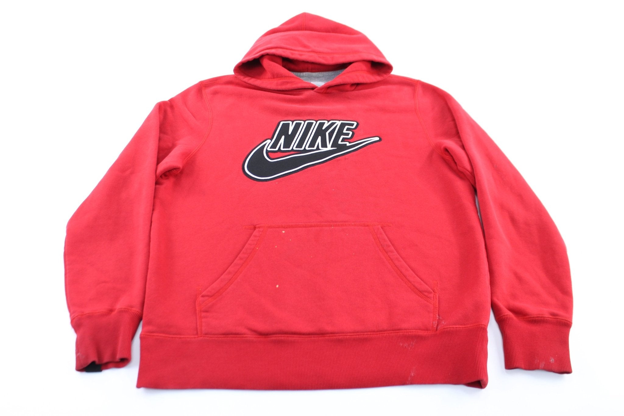 Y2K Nike Embroidered Logo Red Pullover Hoodie – - Main Image