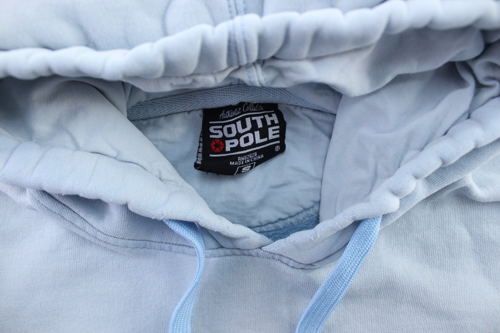 Y2K SouthPole Light Blue Pullover Hoodie - ThriftedThreads.com