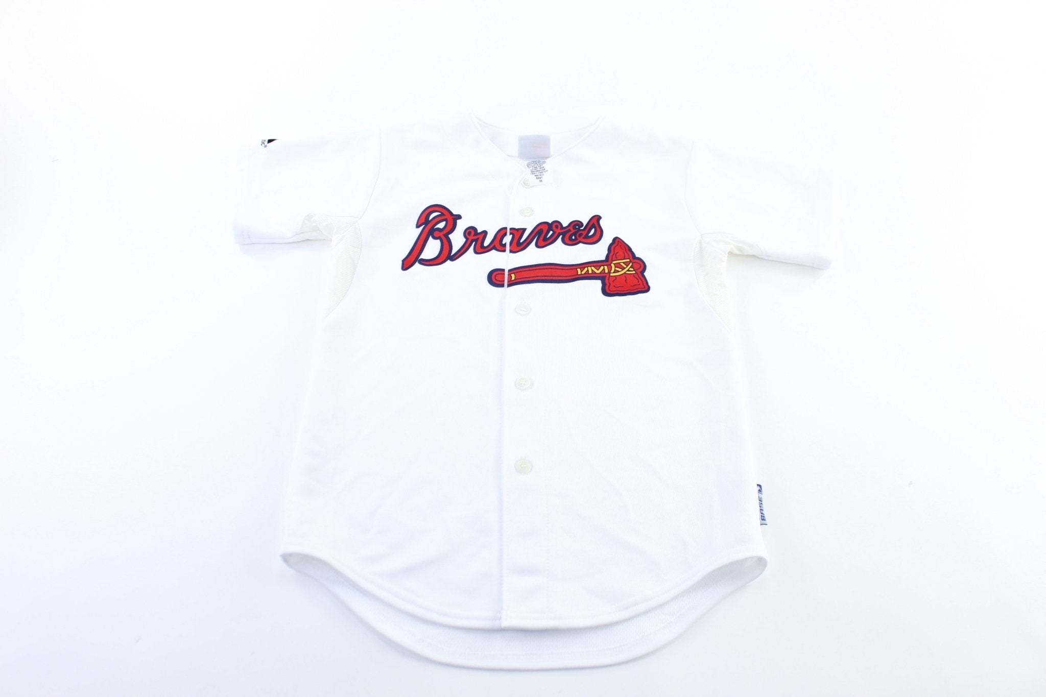 Youth Majestic Logo Atlanta Braves Baseball Jersey ThriftedThreads