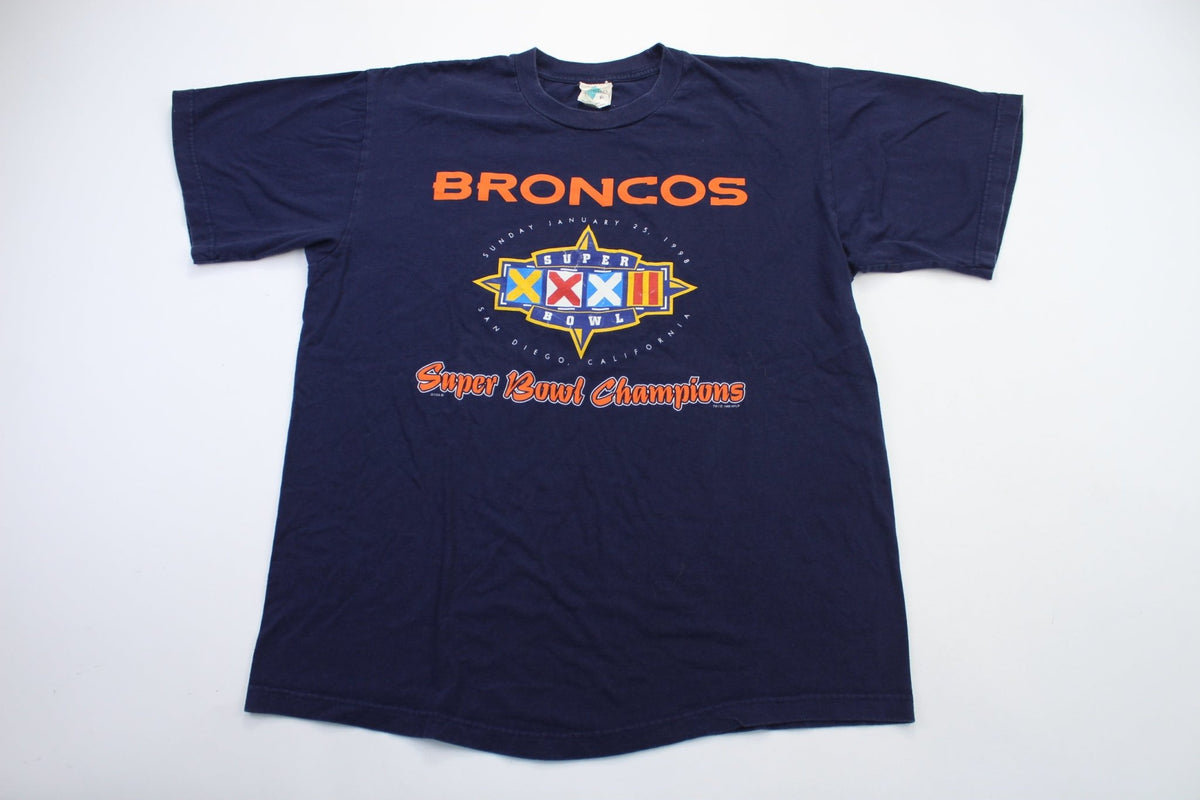 Vintage 90's Super Bowl XXXII Champions Denver Broncos T 