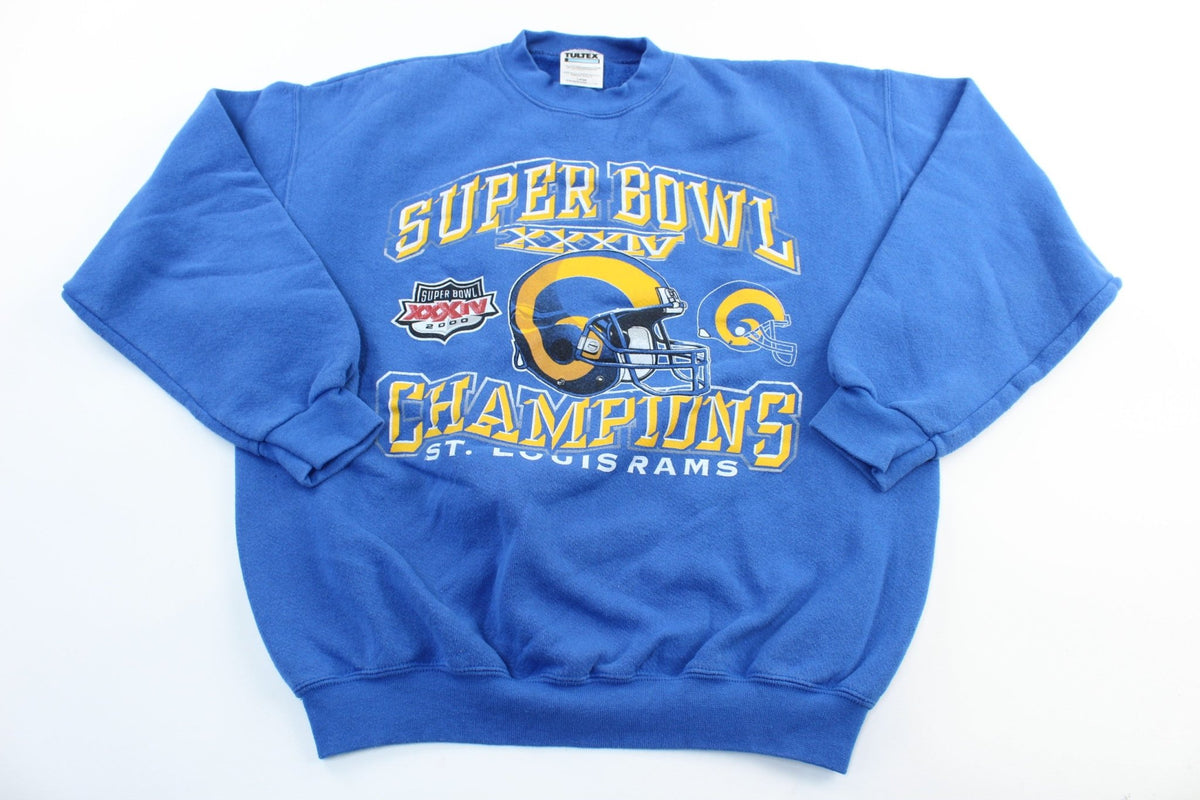 St Louis Rams 2000 NFL Super Bowl Champions Sweatshirt USA Made (XXL)