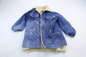70's Sears Sportswear Denim Sherpa Jacket - ThriftedThreads.com