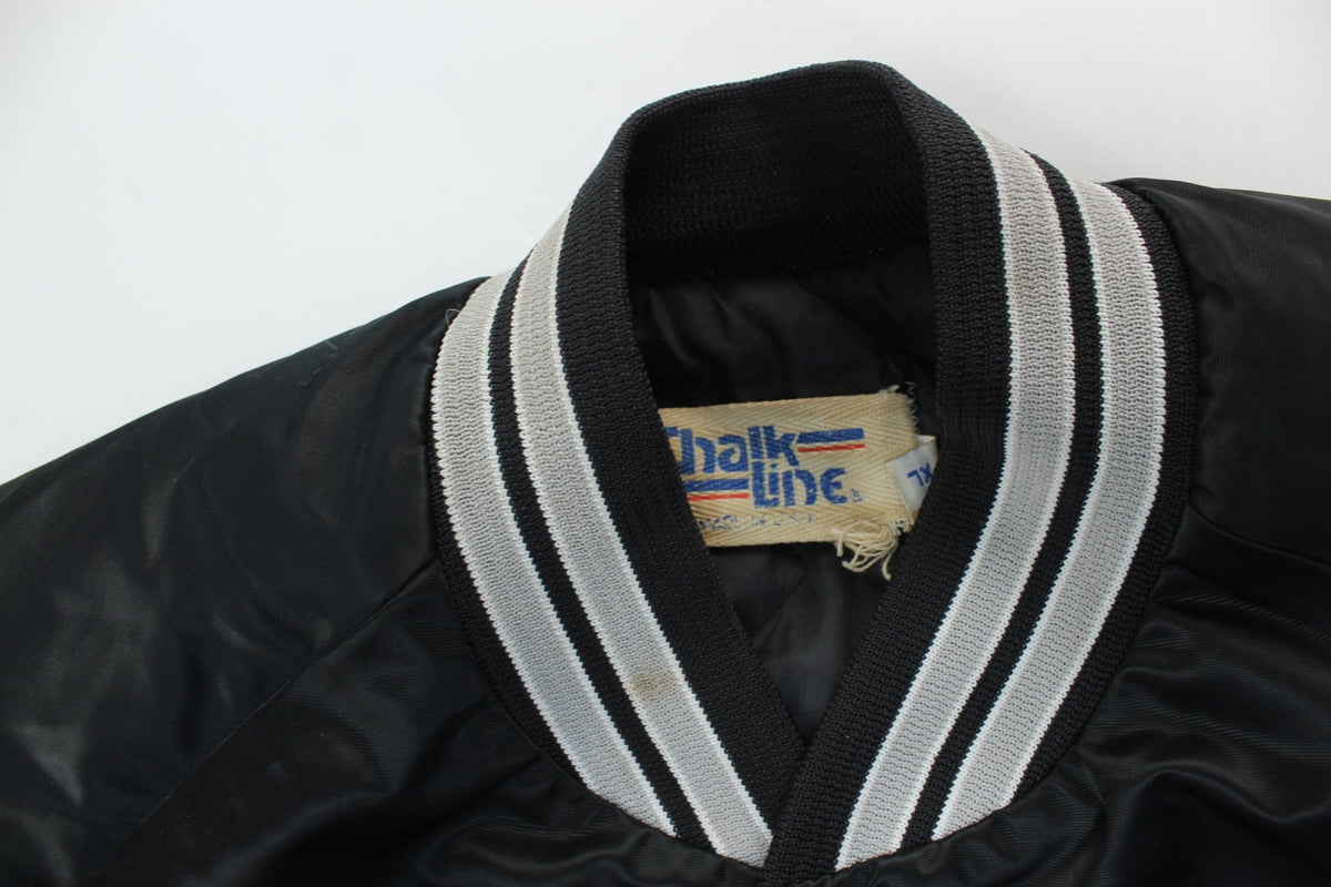 Vintage NFL Raiders Jacket 1990s Size Medium Made in USA Chalkline