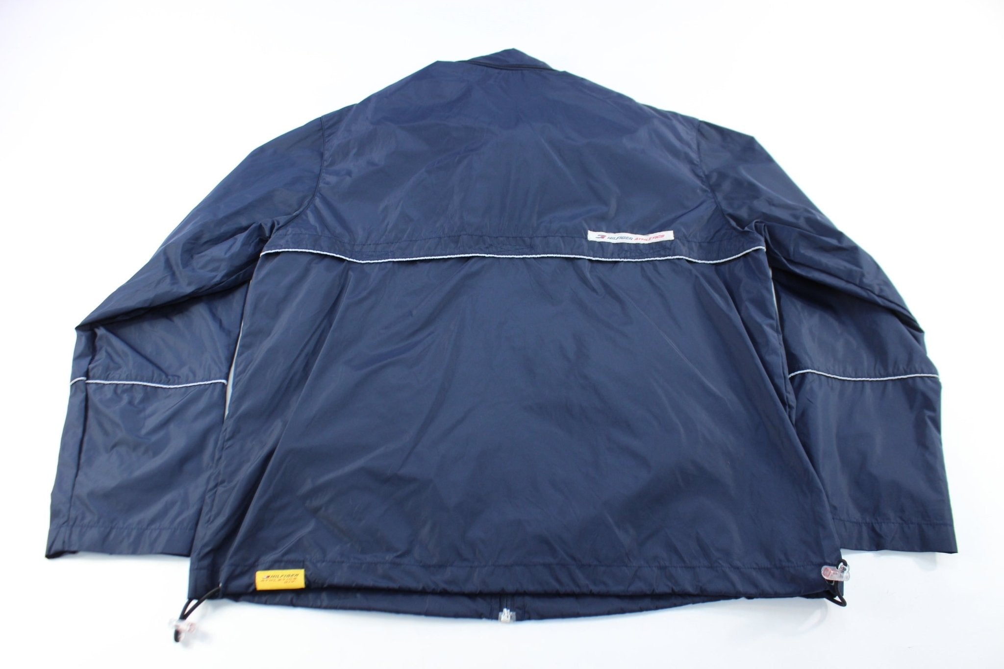 90's Tommy Hilfiger Athletics Navy Blue Zip Up Jacket - ThriftedThreads.com