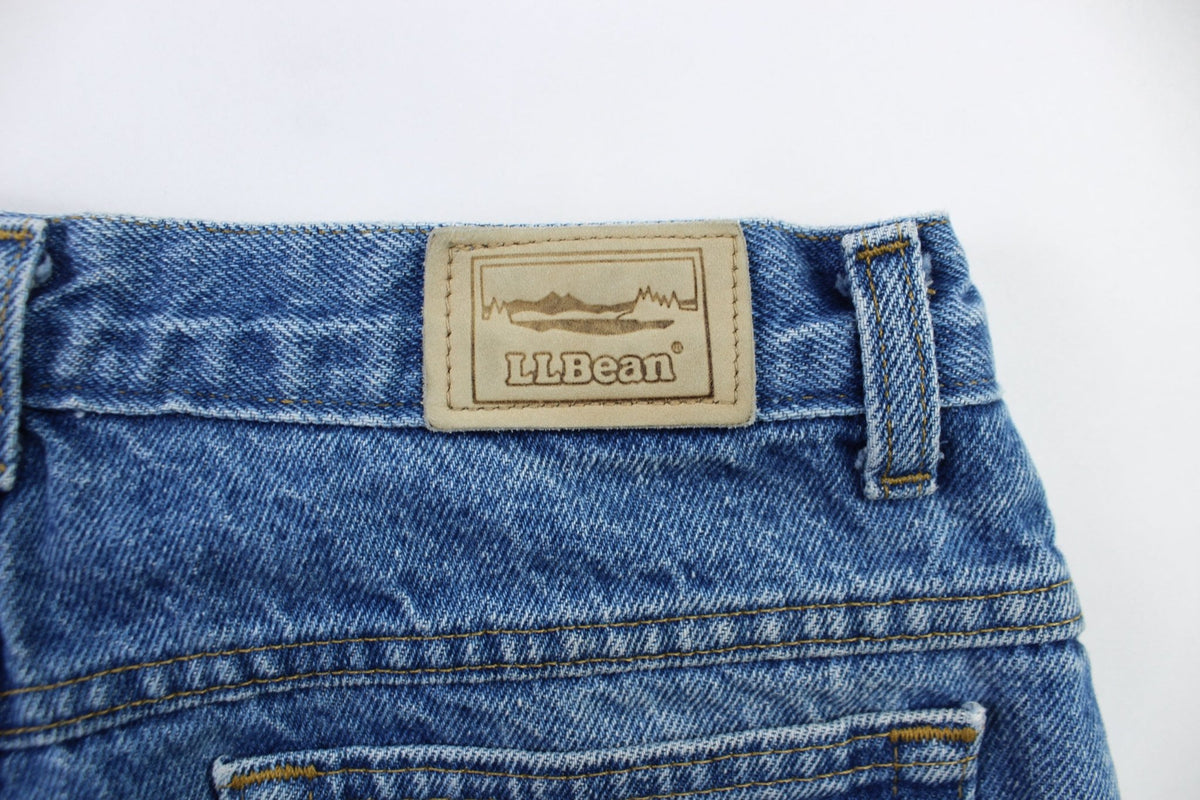 L.L. Bean Medium Wash Fleece Lined Denim Jeans –