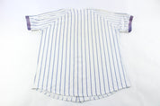 Russell Athletic Chicago Cubs Pinstripe Jersey - ThriftedThreads.com