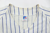 Russell Athletic Chicago Cubs Pinstripe Jersey - ThriftedThreads.com