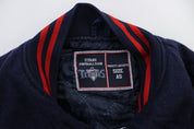 Titans Football Club Orange & Navy Blue Varsity Embroidered Jacket - ThriftedThreads.com