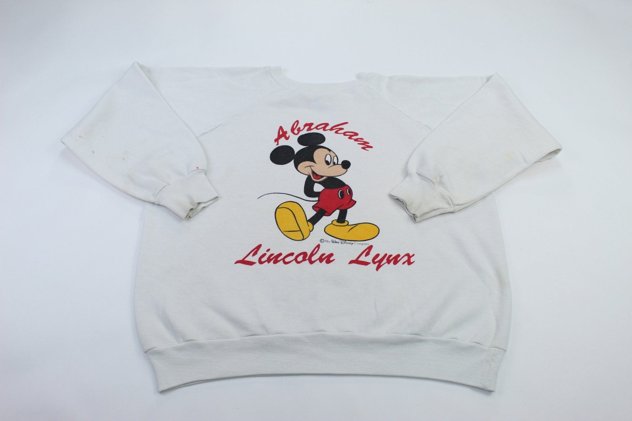 ThriftedThreads Vintage Mickey Mouse Arkansas Lincoln Lynx Sweatshirt