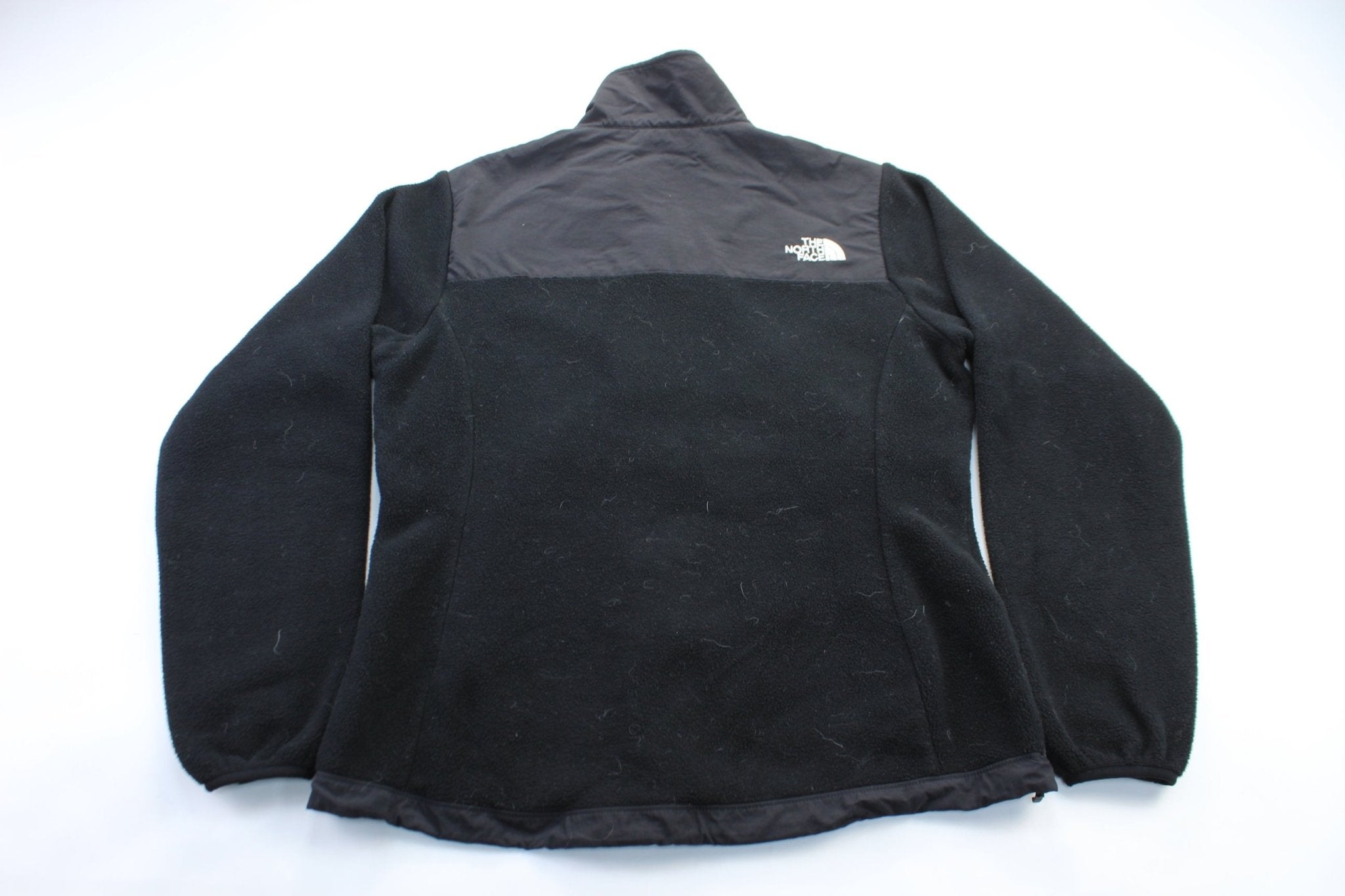 Women's The North Face Embroidered Logo Black Zip Up Jacket - ThriftedThreads.com