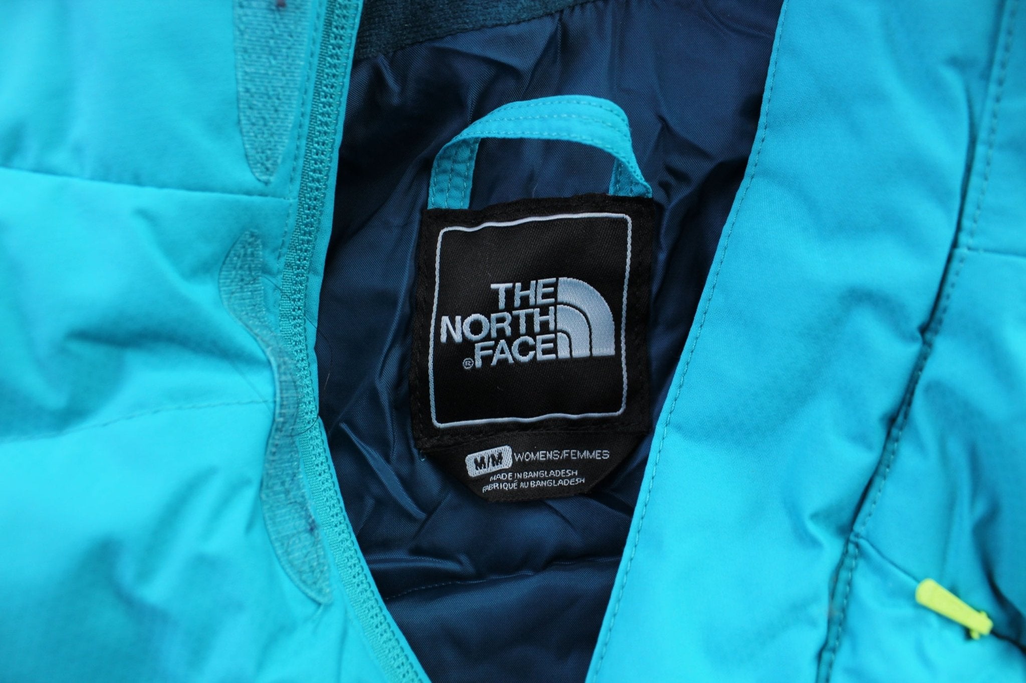 Women's The North Face Embroidered Logo Teal Zip Up Jacket - ThriftedThreads.com