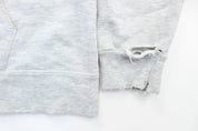 Youth Champion Embroidered Logo Grey Zip Up Jacket - ThriftedThreads.com