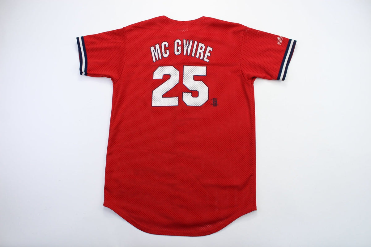 Majestic MLB St. Louis Cardinals Jersey 25 Mark McGwire in Red Size XL