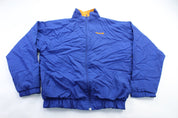 Youth Reebok Embroidered Logo Blue Zip Up Jacket - ThriftedThreads.com