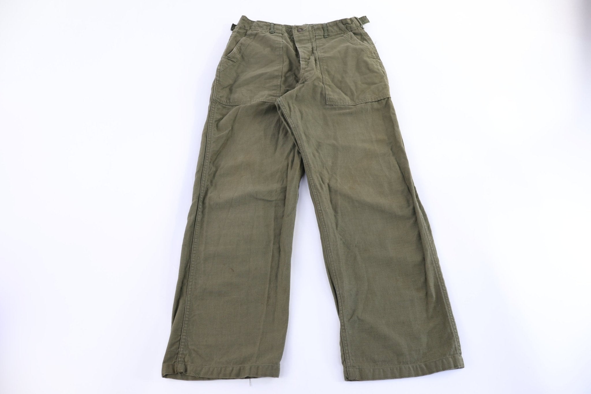 1947 US Army Olive Green Military Trousers - Pants - Thrifted Threads