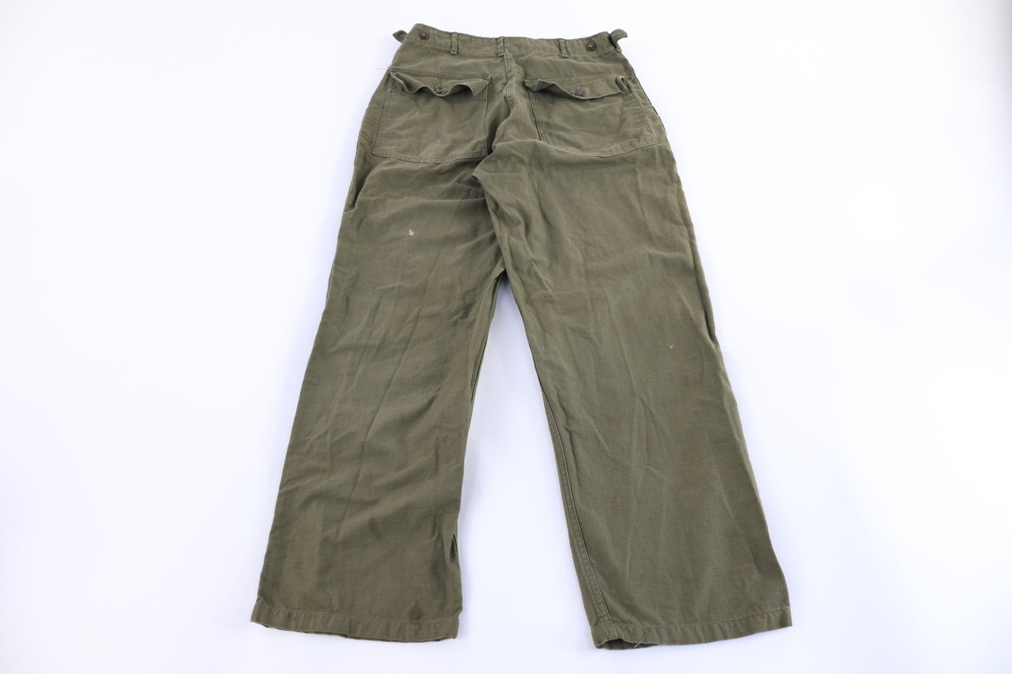 1947 US Army Olive Green Military Trousers - Pants - Thrifted Threads