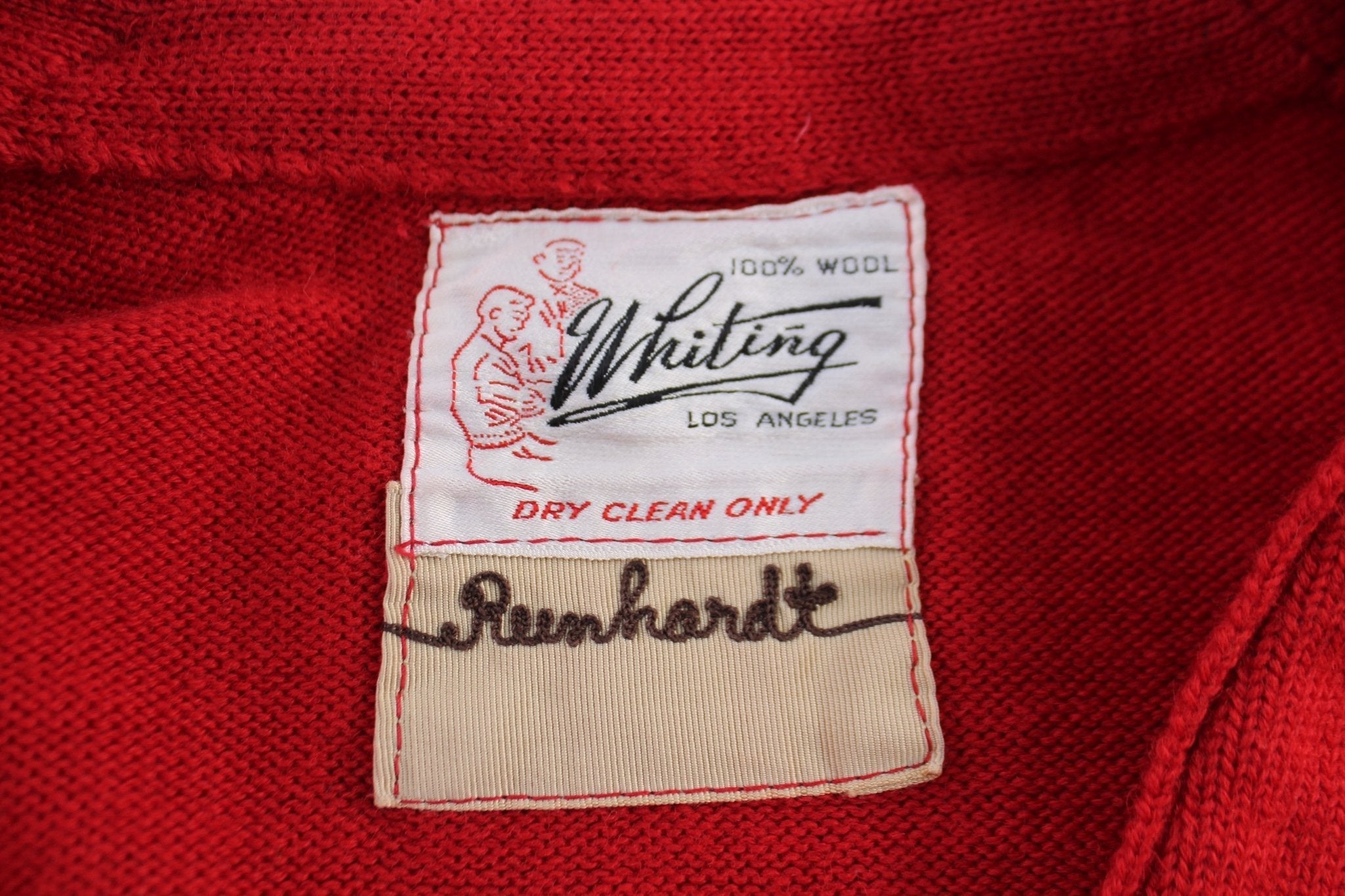 1966 Whiting Letterman Varsity Cardigan Sweater - Sweater - Thrifted Threads