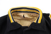 1967 Black & Yellow Wool Varsity Jacket - ThriftedThreads.com