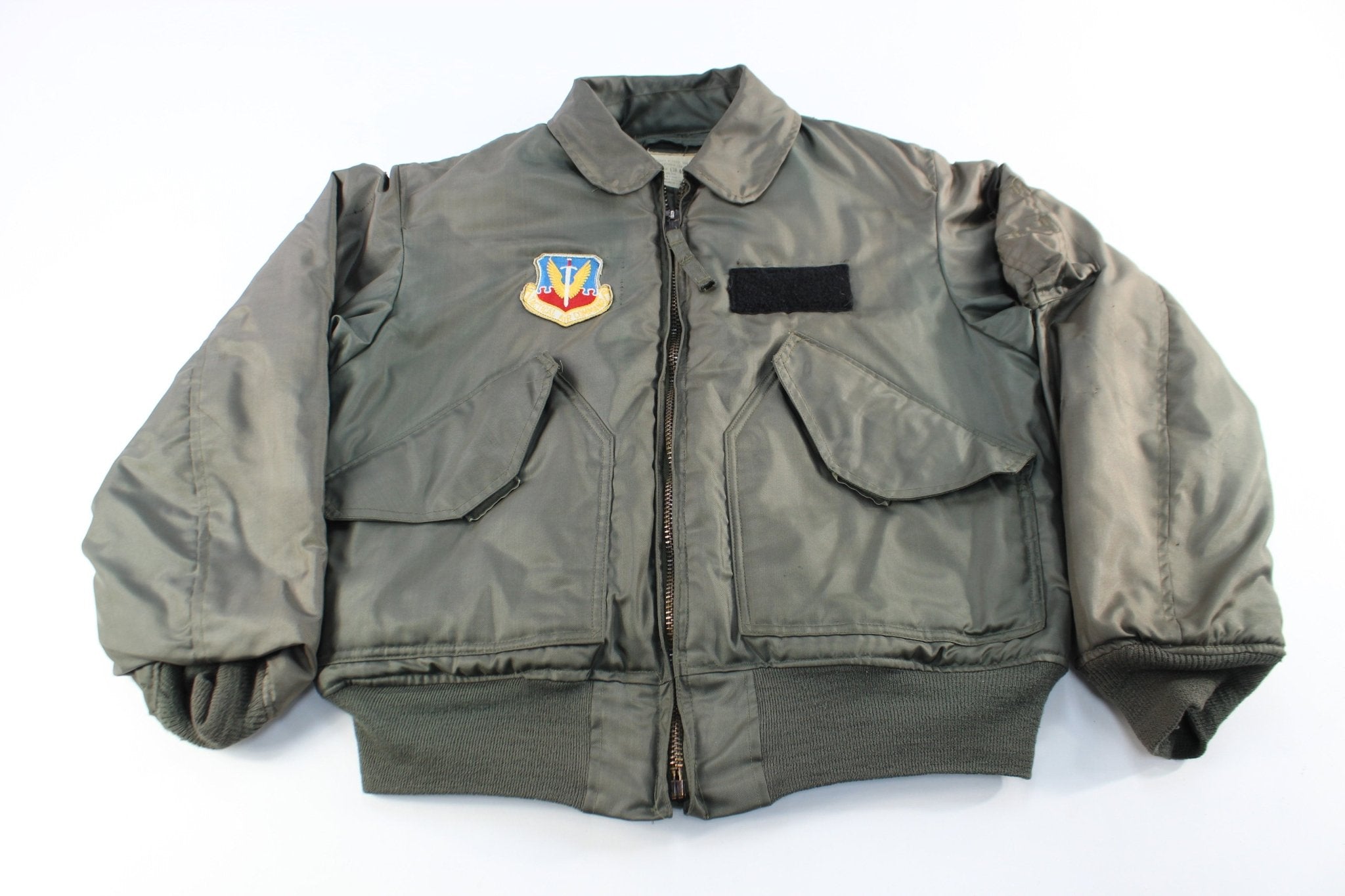 1973 Military Cold Weather Bomber Zip Up Jacket - ThriftedThreads.com