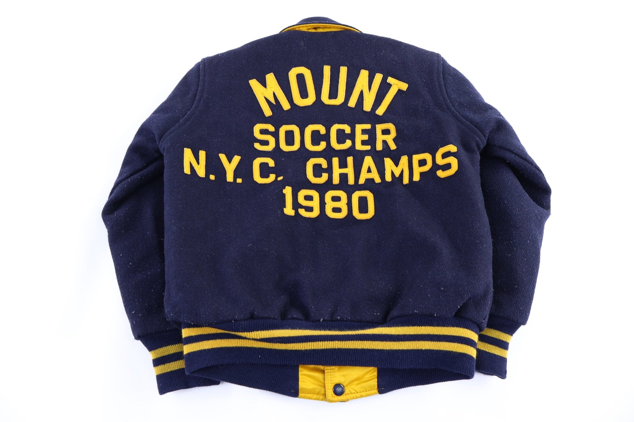 1980 Hewitt NYC Champs Mount Soccer Reversible Varsity Jacket - Jacket - Thrifted Threads