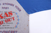 1981 The Rolling Stones Raglan T-shirt - Shirts & Tops - Thrifted Threads