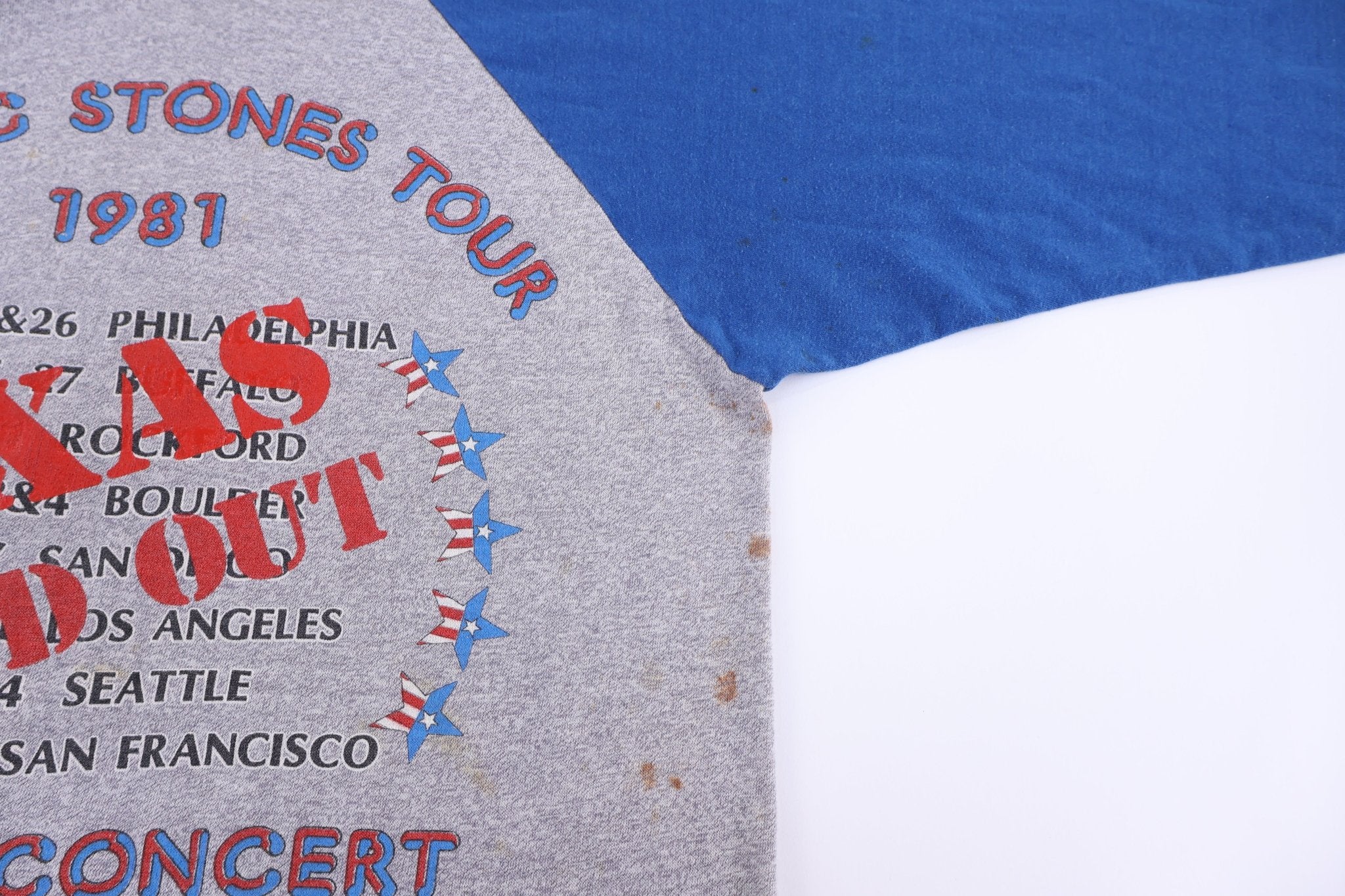 1981 The Rolling Stones Raglan T-shirt - Shirts & Tops - Thrifted Threads