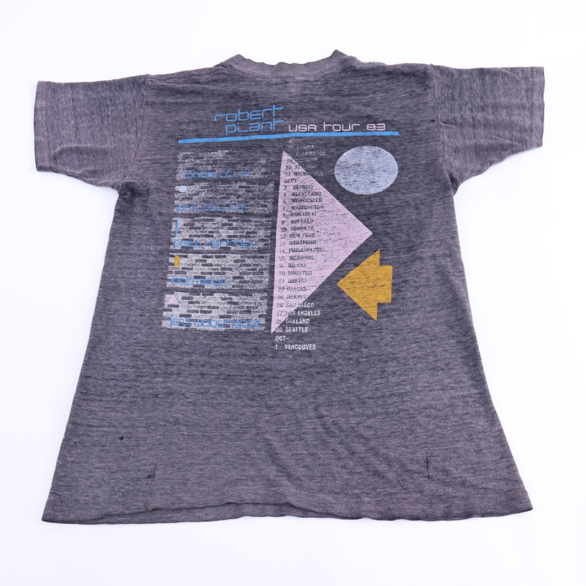 1983 Robert Plant The Principle of Moments Tour T-shirt - Shirts & Tops - Thrifted Threads
