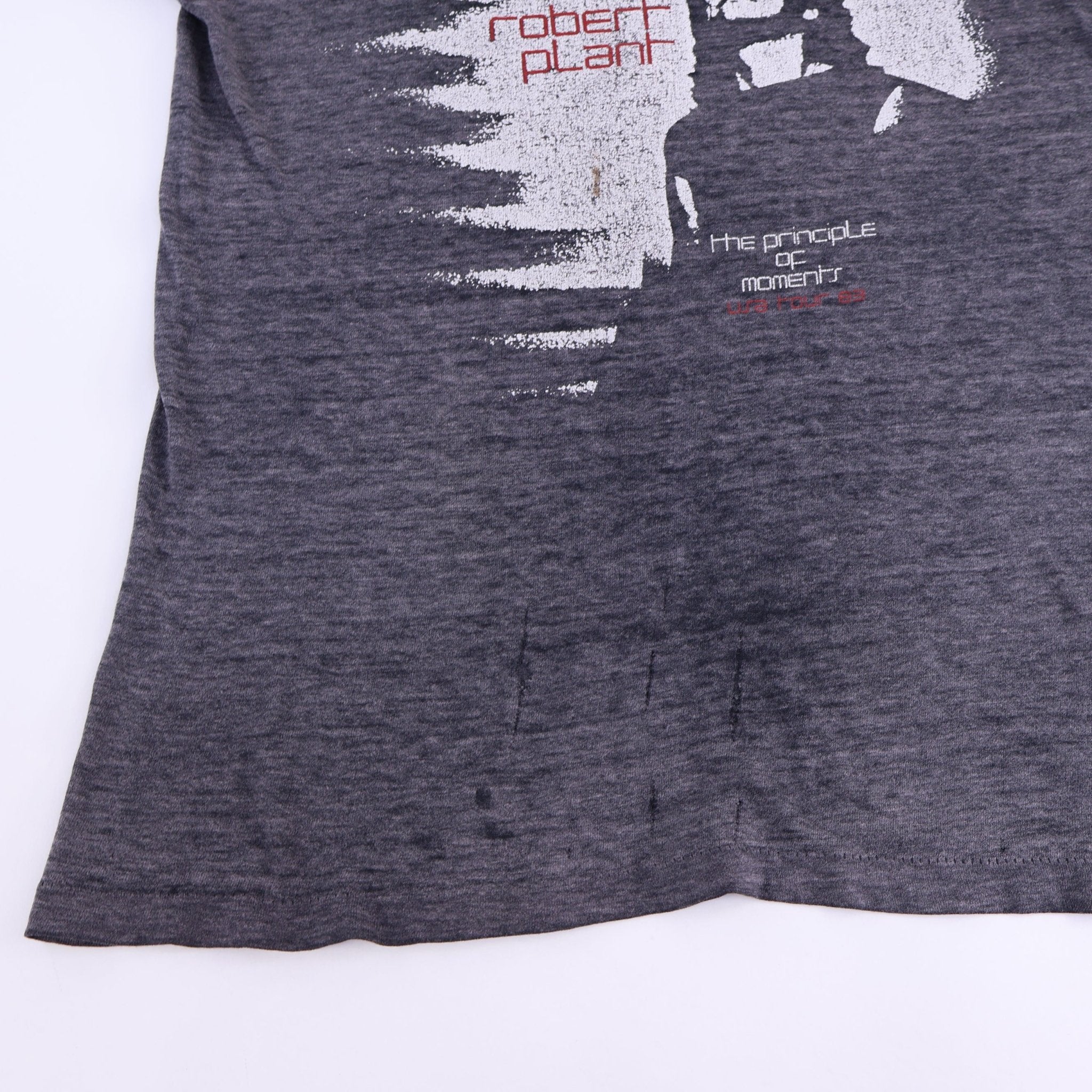 1983 Robert Plant The Principle of Moments Tour T-shirt - Shirts & Tops - Thrifted Threads