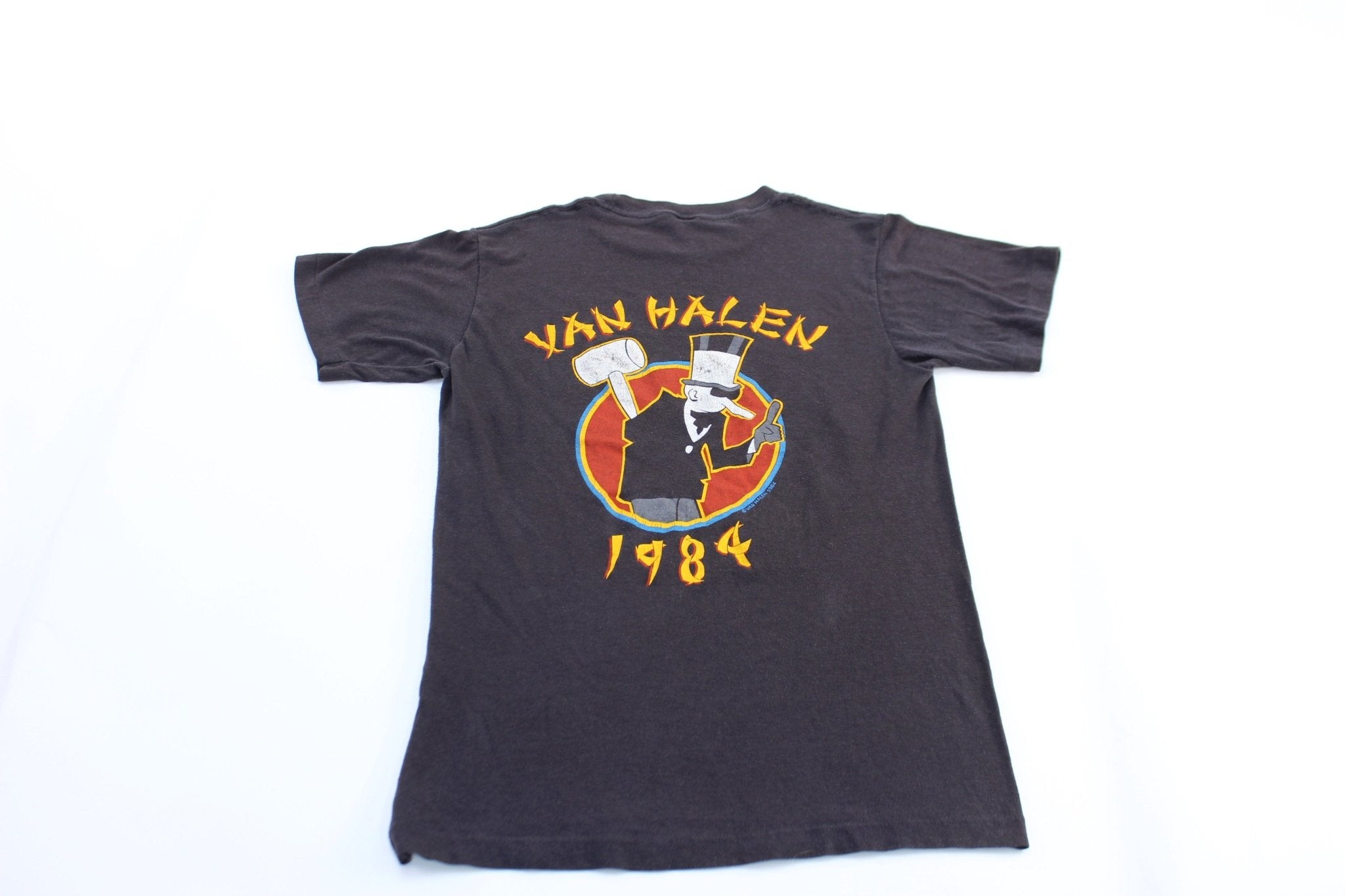 1984 Van Halen Tour Of The World T-Shirt - ThriftedThreads.com