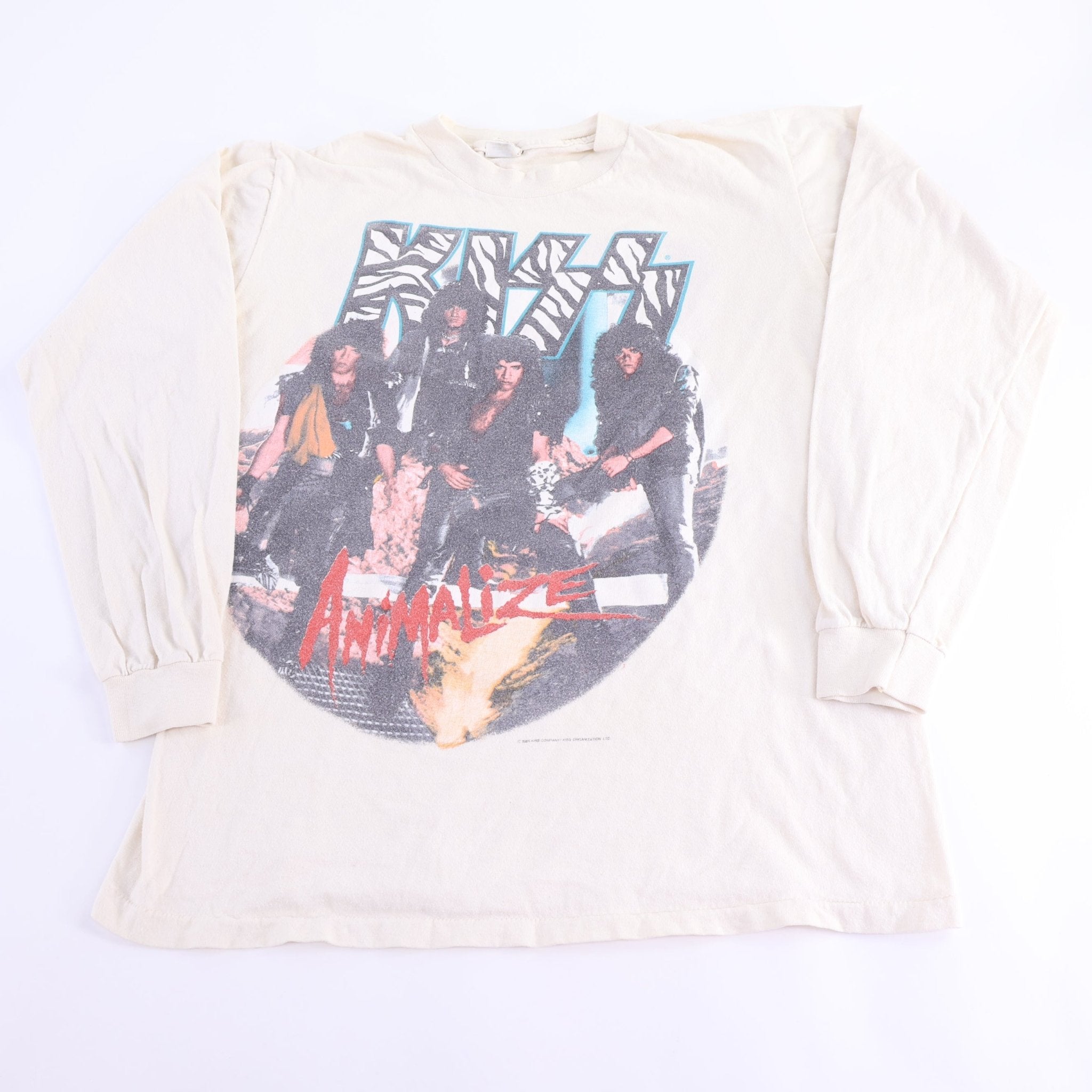 1985 KISS Animalize Tour LS T-shirt - Shirts & Tops - Thrifted Threads