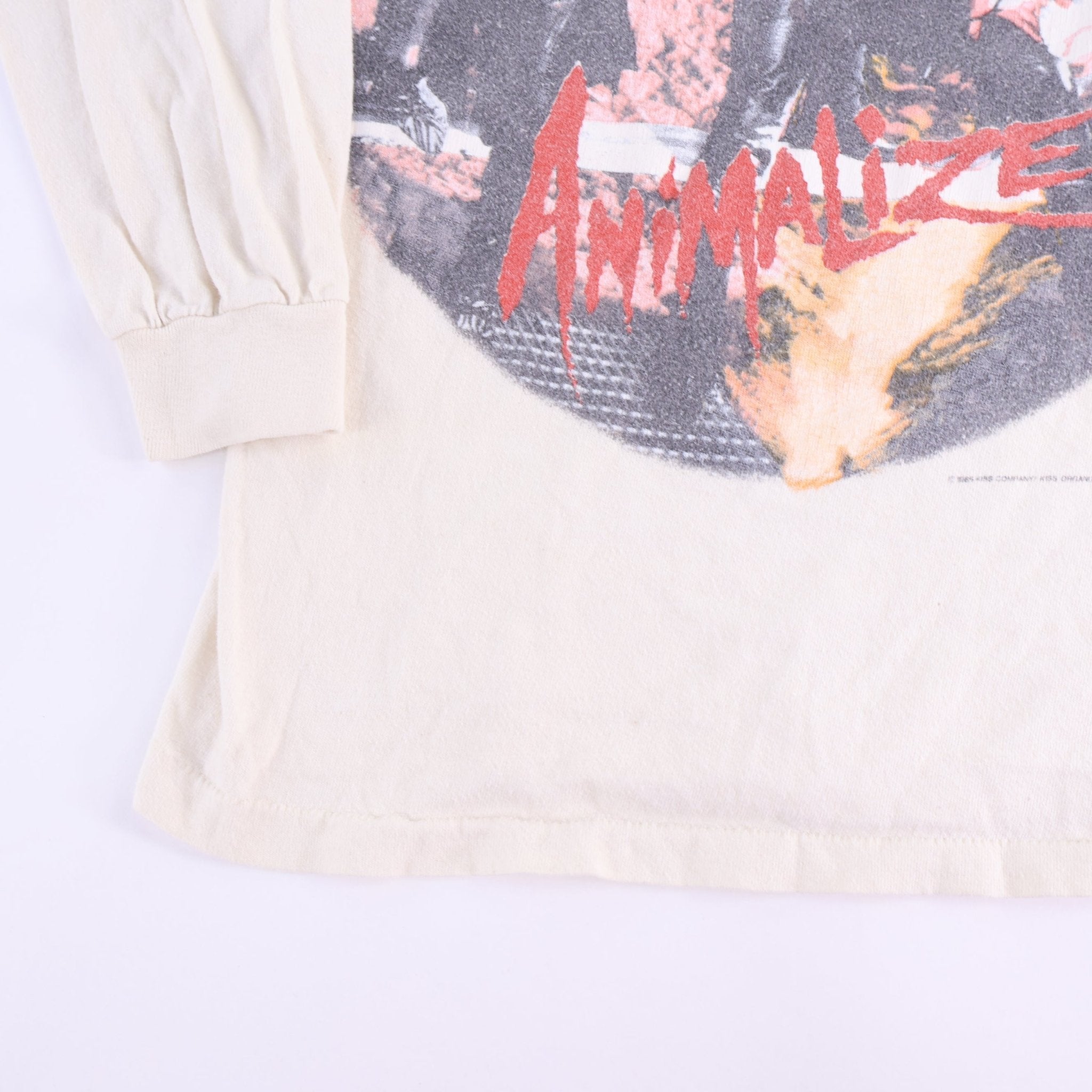 1985 KISS Animalize Tour LS T-shirt - Shirts & Tops - Thrifted Threads