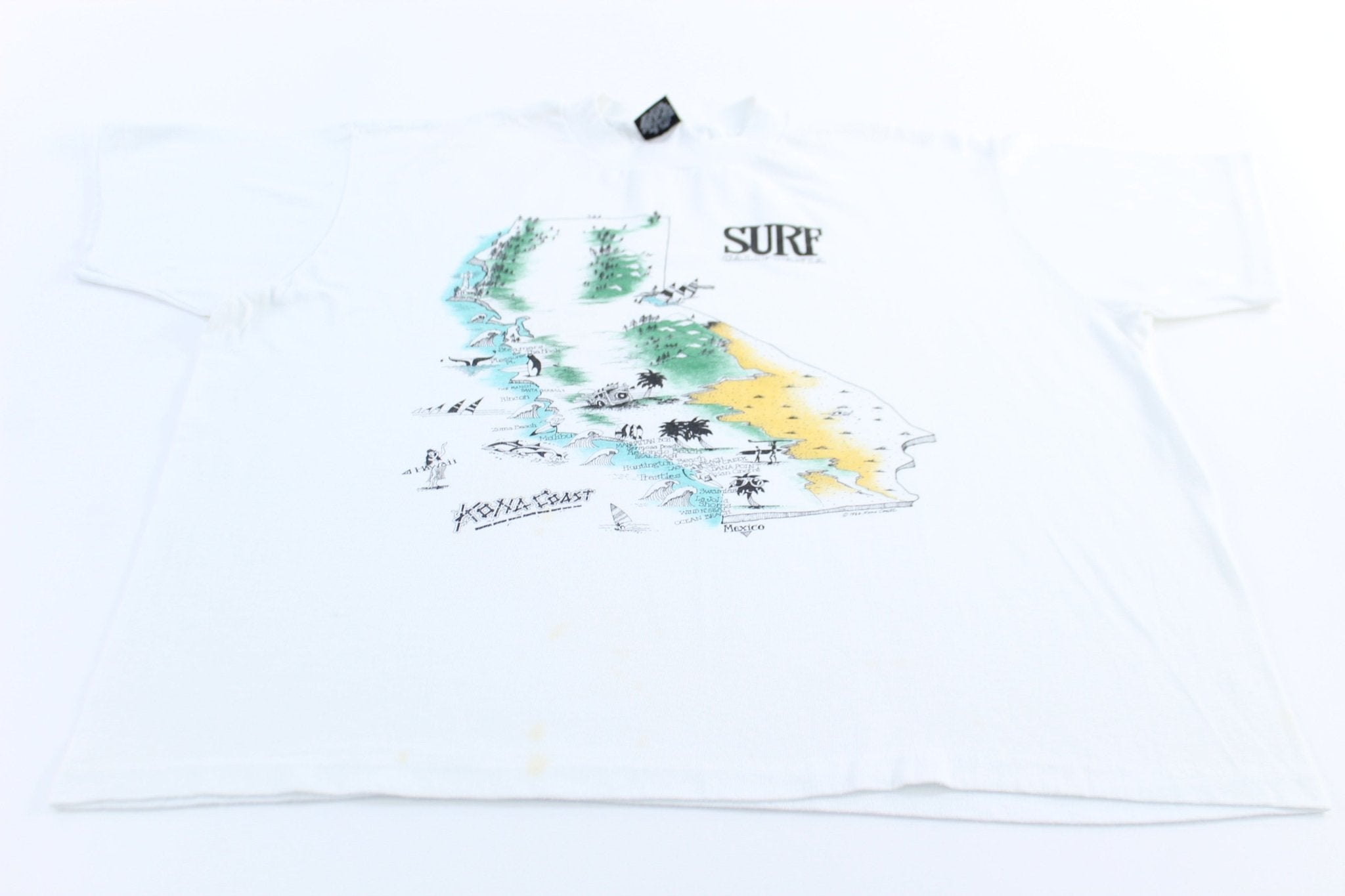 1986 Surf California Kona Coast Graphic T-Shirt - ThriftedThreads.com