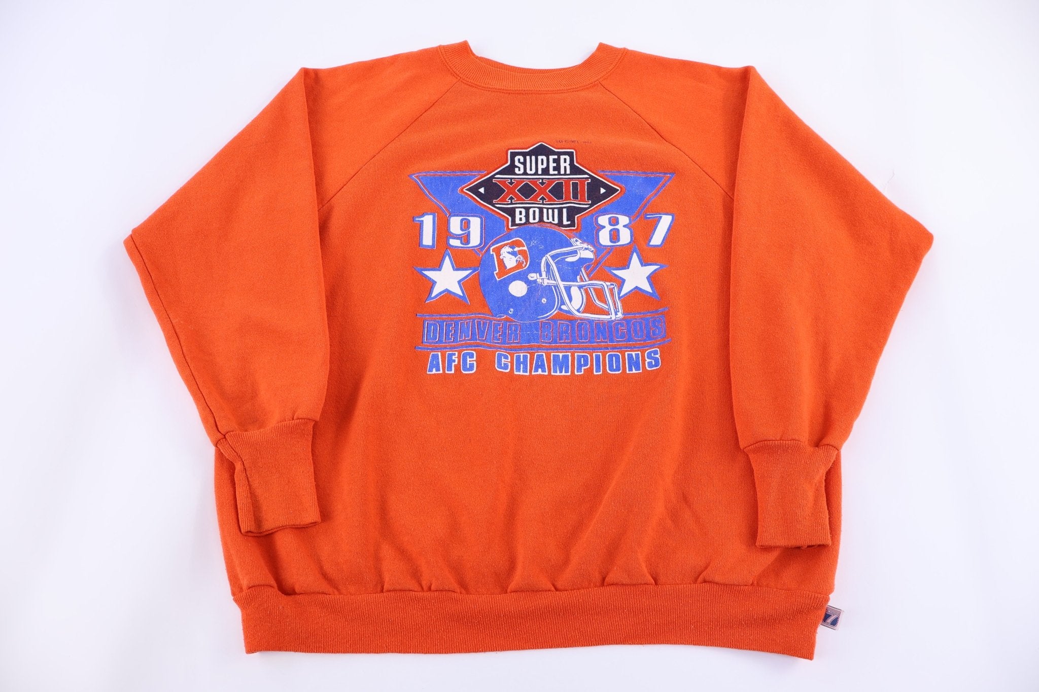 1987 Denver Broncos Football Sweatshirt - Sweatshirt - Thrifted Threads