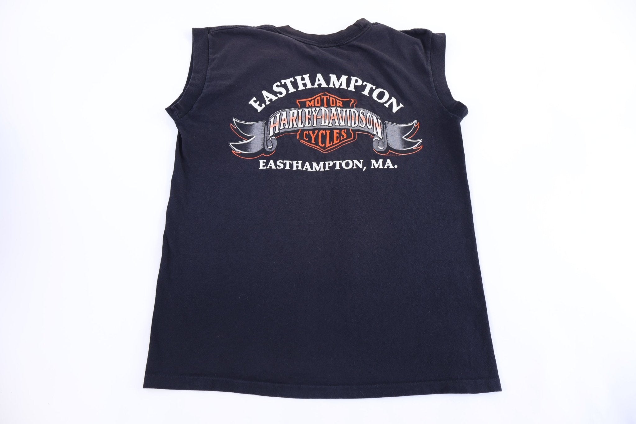 1987 Harley Davidson Motorcycles Massachusetts Tank Top - Shirts & Tops - Thrifted Threads