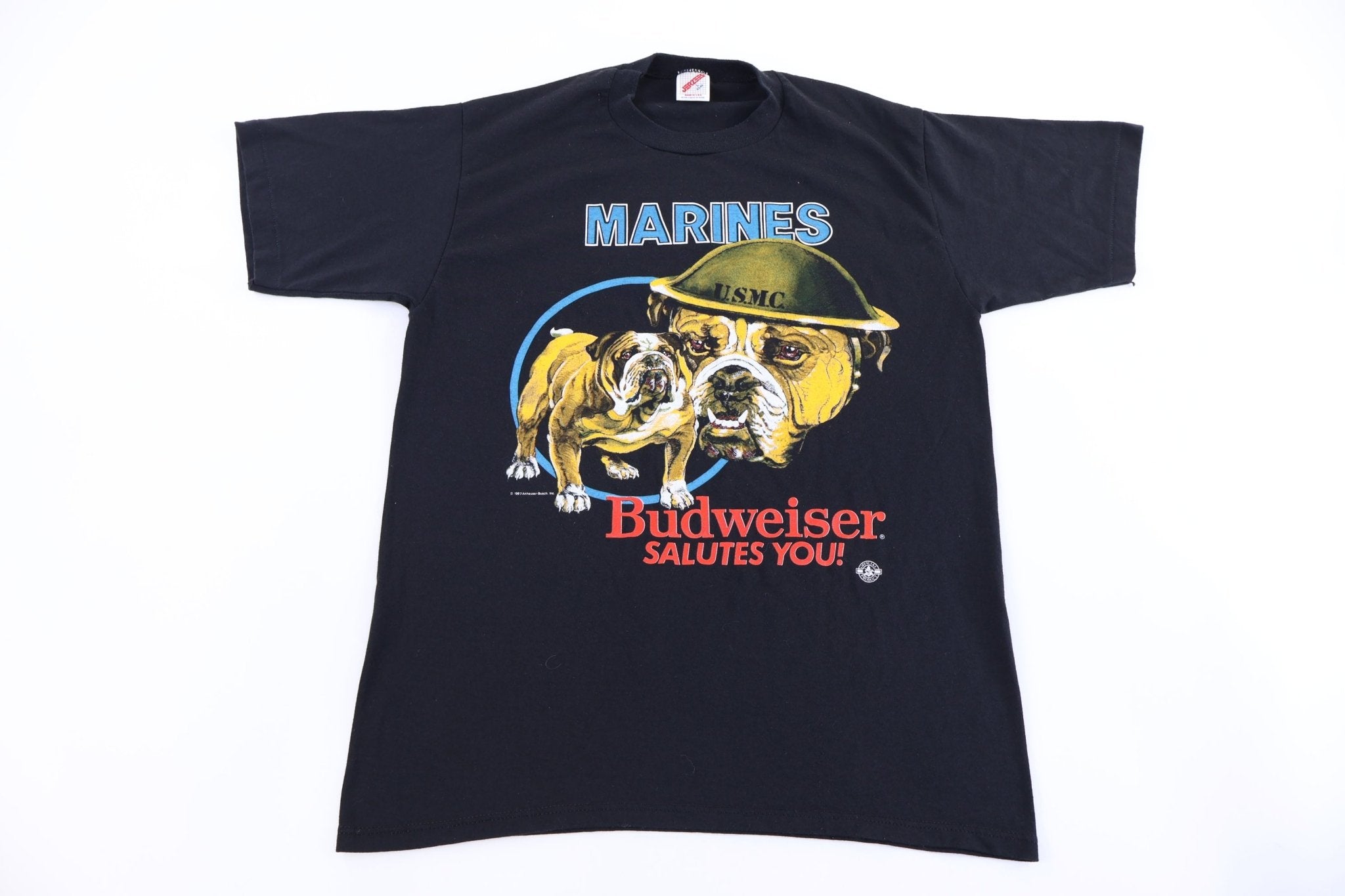 1987 Marines Budweiser Salutes You T-shirt - Shirts & Tops - Thrifted Threads