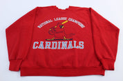 1987 St. Louis Cardinals National League Champions Sweatshirt - ThriftedThreads.com