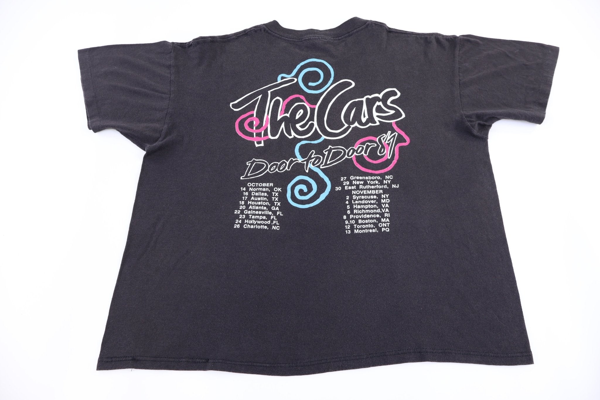 1987 The Cars Door To Door Tour T-shirt - Shirts & Tops - Thrifted Threads