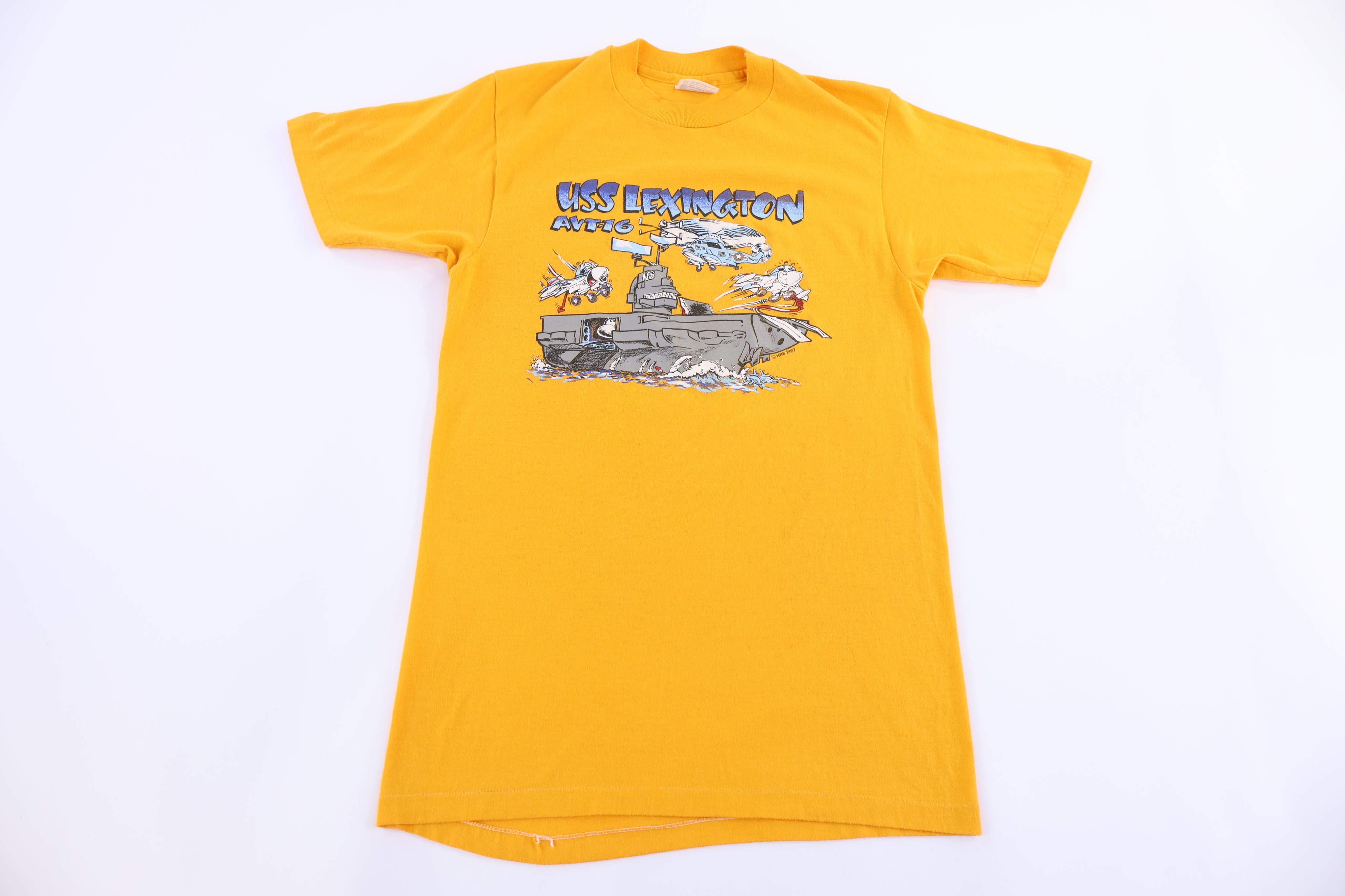 1987 USS Lexington AV-T 16 Graphic T-shirt - Shirts & Tops - Thrifted Threads