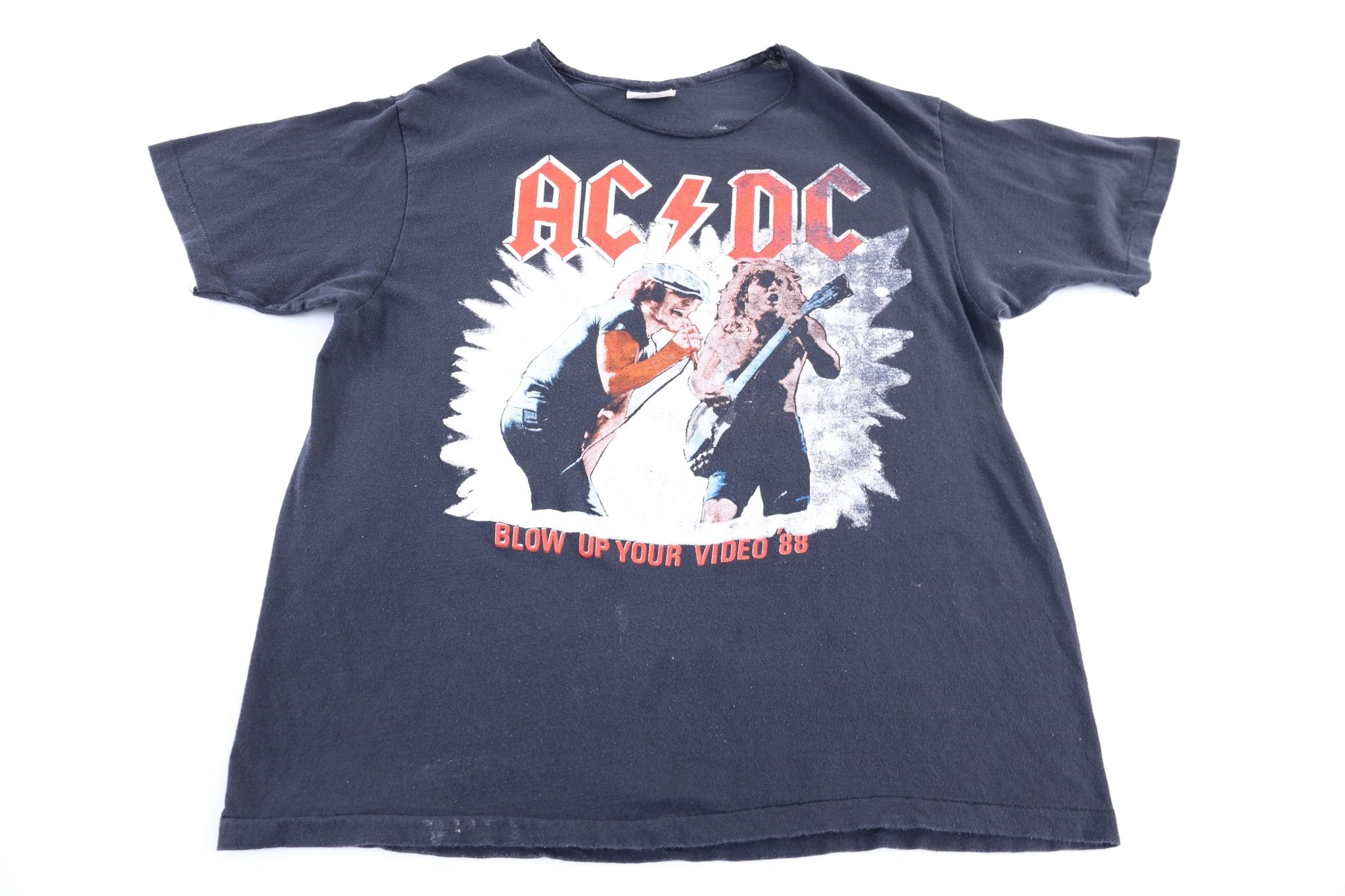 1988 ACDC Blow Up Your Video Tour T-shirt - Shirts & Tops - Thrifted Threads