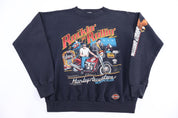 1988 Harley Davidson Motorcycles Rockin' N' Rollin" Sweatshirt - Sweatshirt - Thrifted Threads