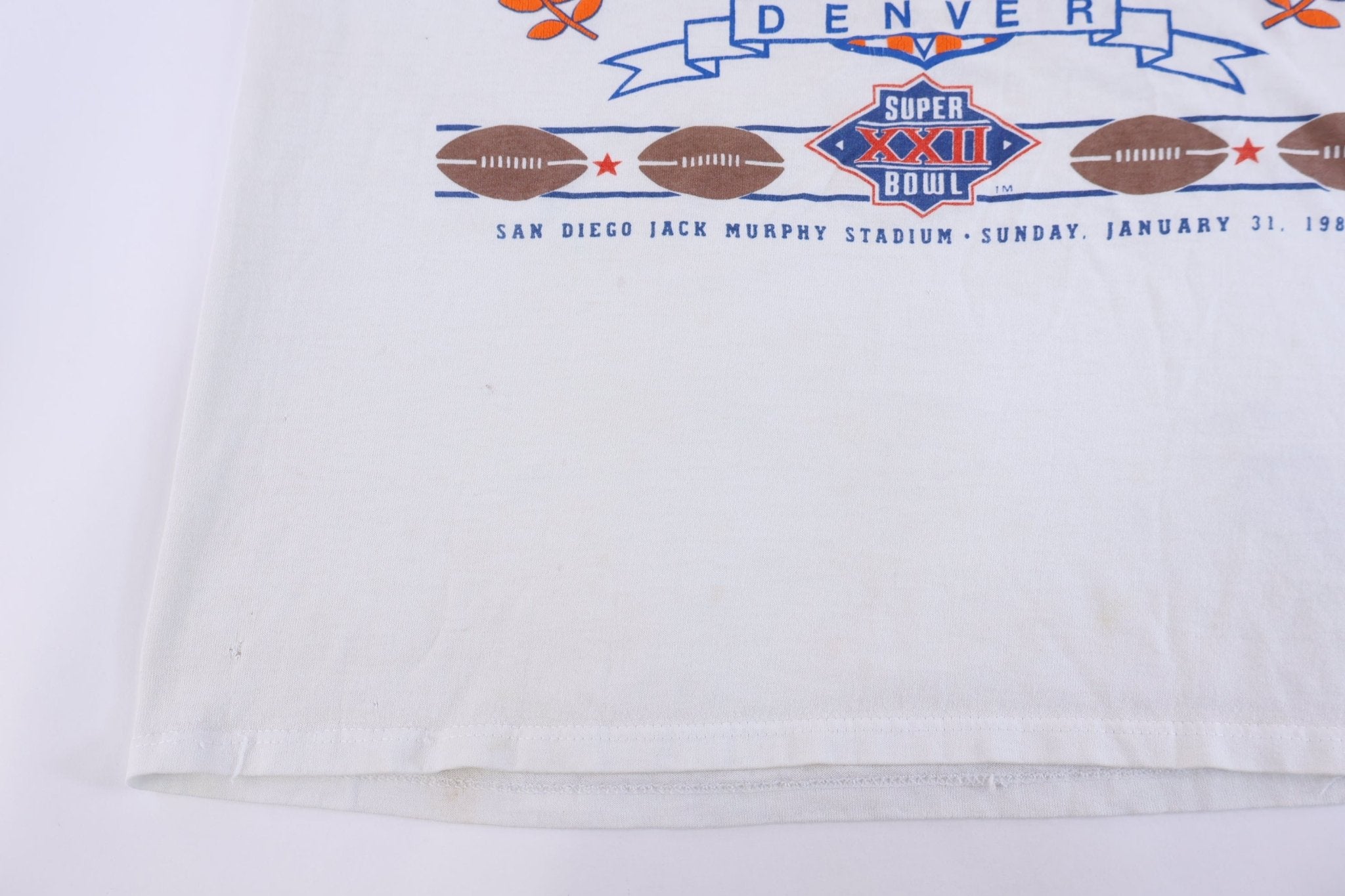 1988 Super Bowl Denver Broncos Football T-shirt - Shirts & Tops - Thrifted Threads