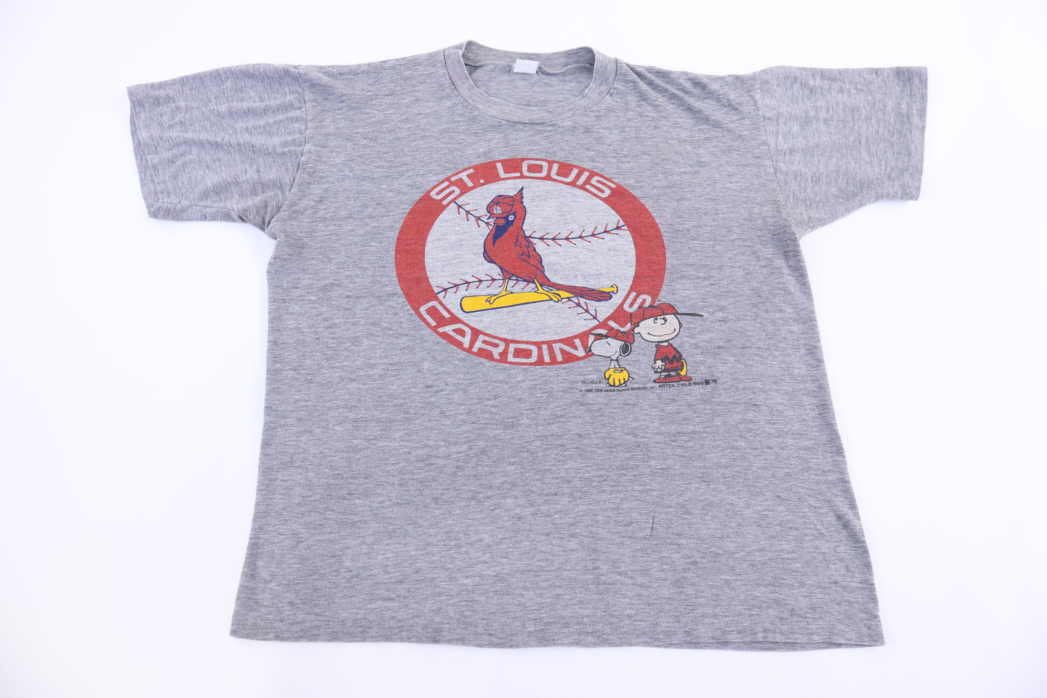 1988 The Peanuts St. Louis Cardinals Baseball T-shirt - Shirts & Tops - Thrifted Threads