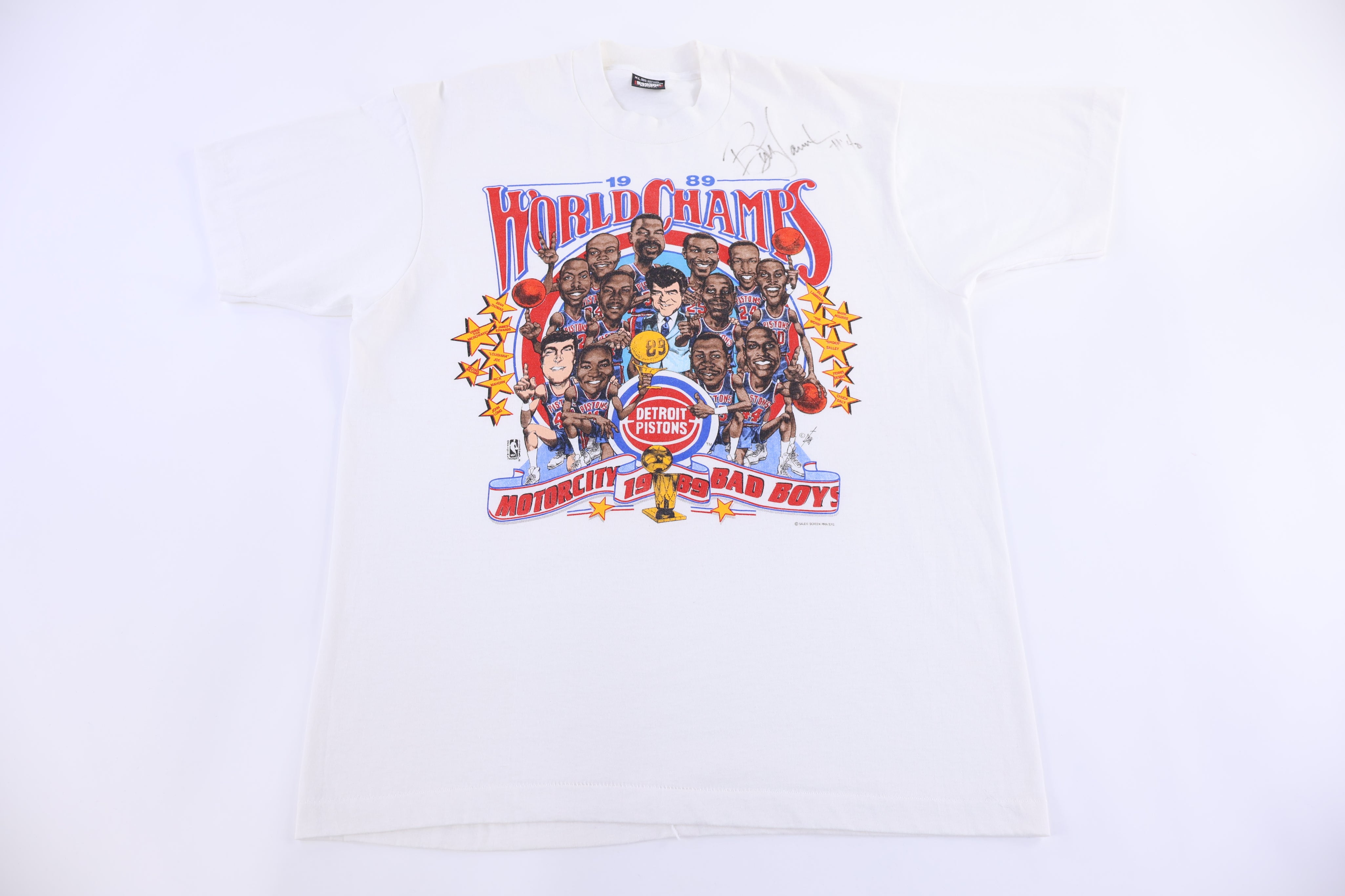 1989 Detroit Piston Basketball T-shirt - Shirts & Tops - Thrifted Threads