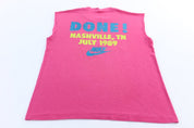 1989 Nike Just Do It Nashville, Tennessee Pink Tank Top - Jerseys/Tanks - Thrifted Threads